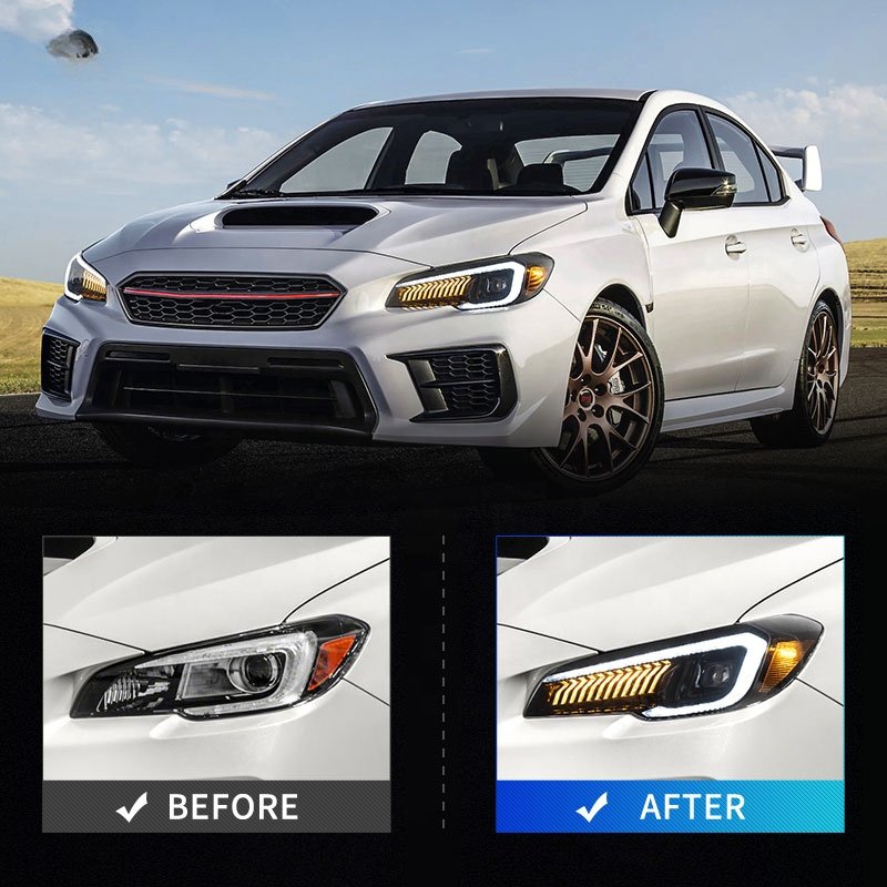FLYFISHP Factory Head Light High Quality Promotion Front Lamp For Subaru WRX 2015-2021 Headlights For WRX STI 2015-2017 Headlamp