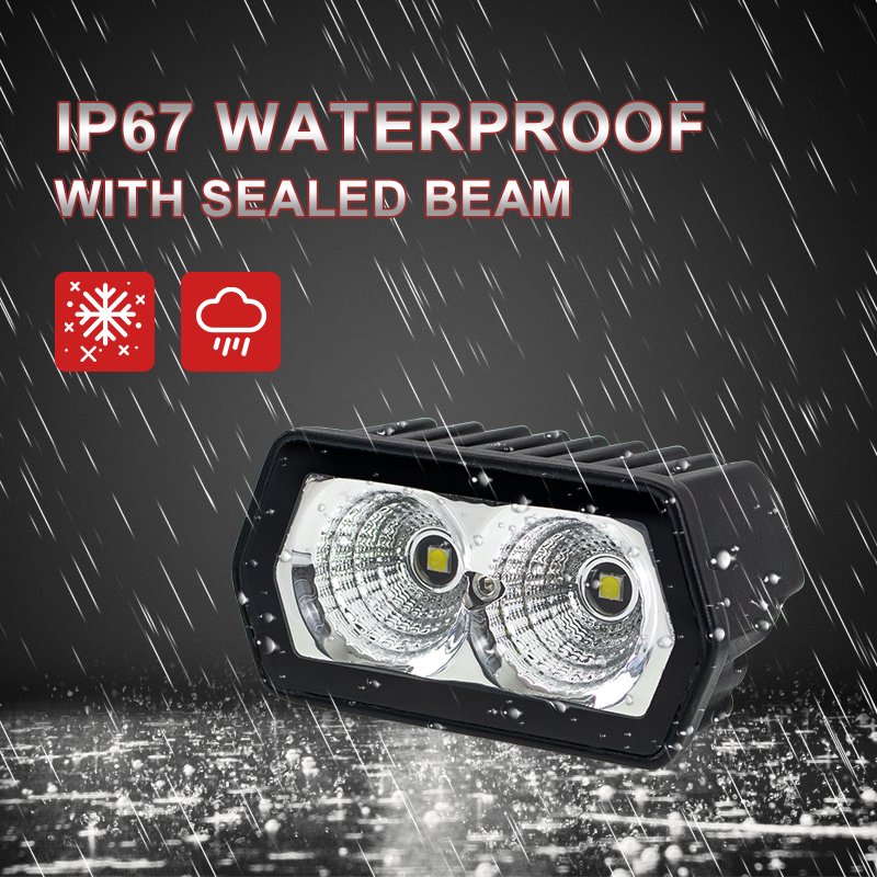 12/24V LED Headlight Mini White Spotlight Luces Para Auto Lighting System Motorcycle Headlight Other Car Accessories Rock Light