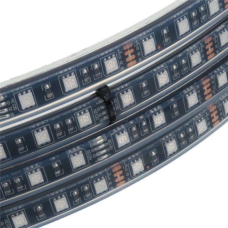 New Vision LED Wheel Rings Aluminum Rim Light Kit with RGB App Control for Auto Retrofit 4pcs One Kit for the golf carts