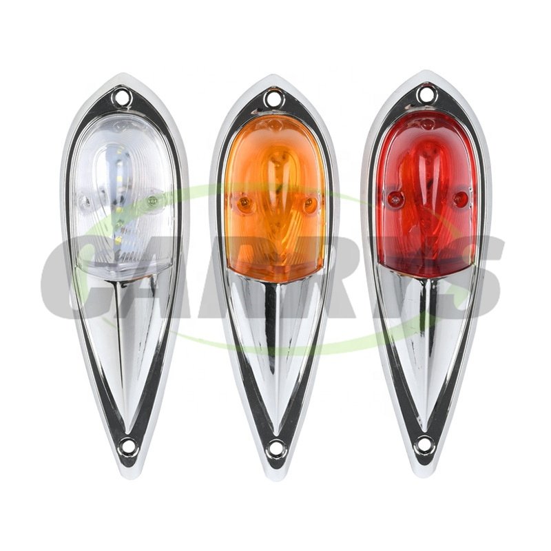 Red White Amber LED Side Marker Lights For RV Truck Trailer Clearance Light Waterproof