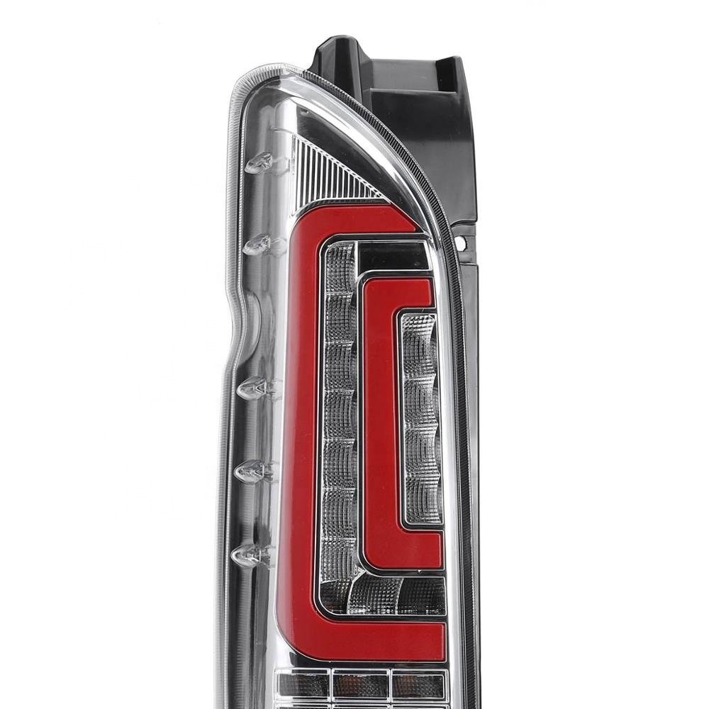 Car LED Chrome Tail Light FOR TOYOTA HIACE 2005 - 2019 Car Taillight Stop Reverse Turn Signal Lamp Rear Brake Accessories