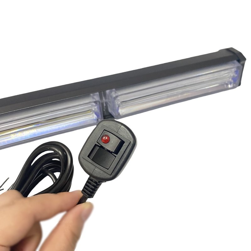 New Arrival Red and Blue LED Light Bar 12V Emerncy Flash Strobe Lamp Car Accessories for Off-Road 4x4 ATV Truck