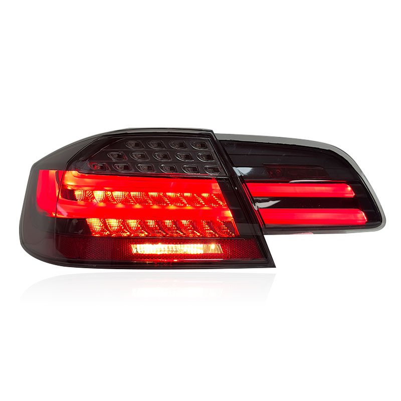 Suitable for BMW 3 Series E92 taillight assembly 330 335 M3 modified LED flow turn signal smoked black taillight