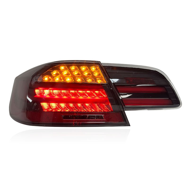 Suitable for BMW 3 Series E92 taillight assembly 330 335 M3 modified LED flow turn signal smoked black taillight