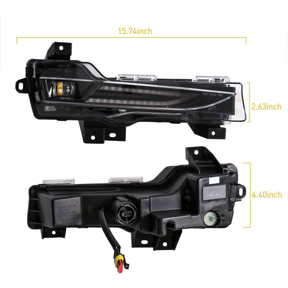 High Quality Car LED Fog Lights for Tesla Model 3 2017-2022 turn signal light Car LED Daytime Running Lights Accessories
