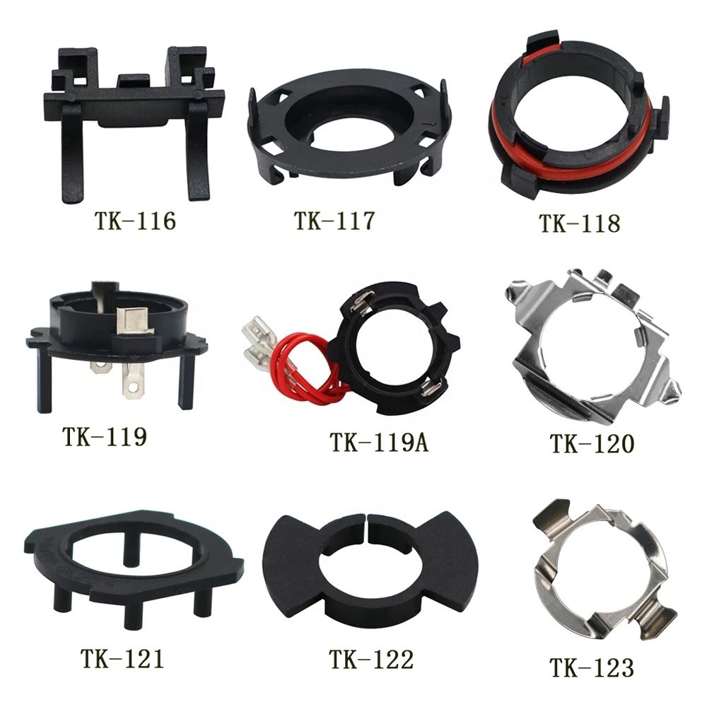 Auto H7 Headlamp Mount Stand For K5 MK7 CX-5 A3 A6L Halogen Light Upgrade To LED Bulb Base Holder Adapter Car Socket Accessories