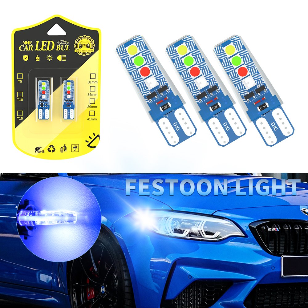Car Light Accessories 12V Strobe T10 W5W 194 168 5630 S 8SMD Silica Gel Strobe Flash Light Car LED Bulbs 501 LED bulb lights