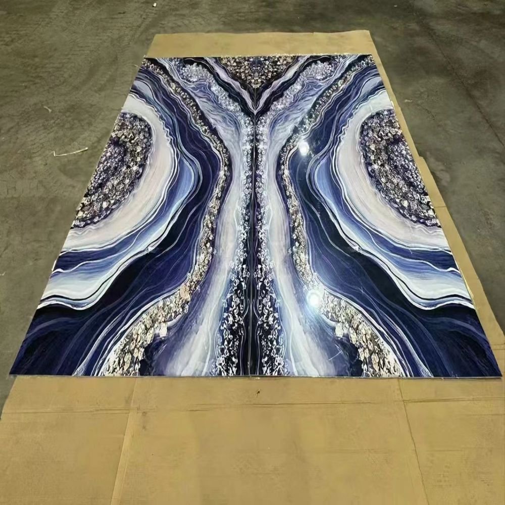 Hot Sale 1220*2440mm PVC Marble Interior UV Board