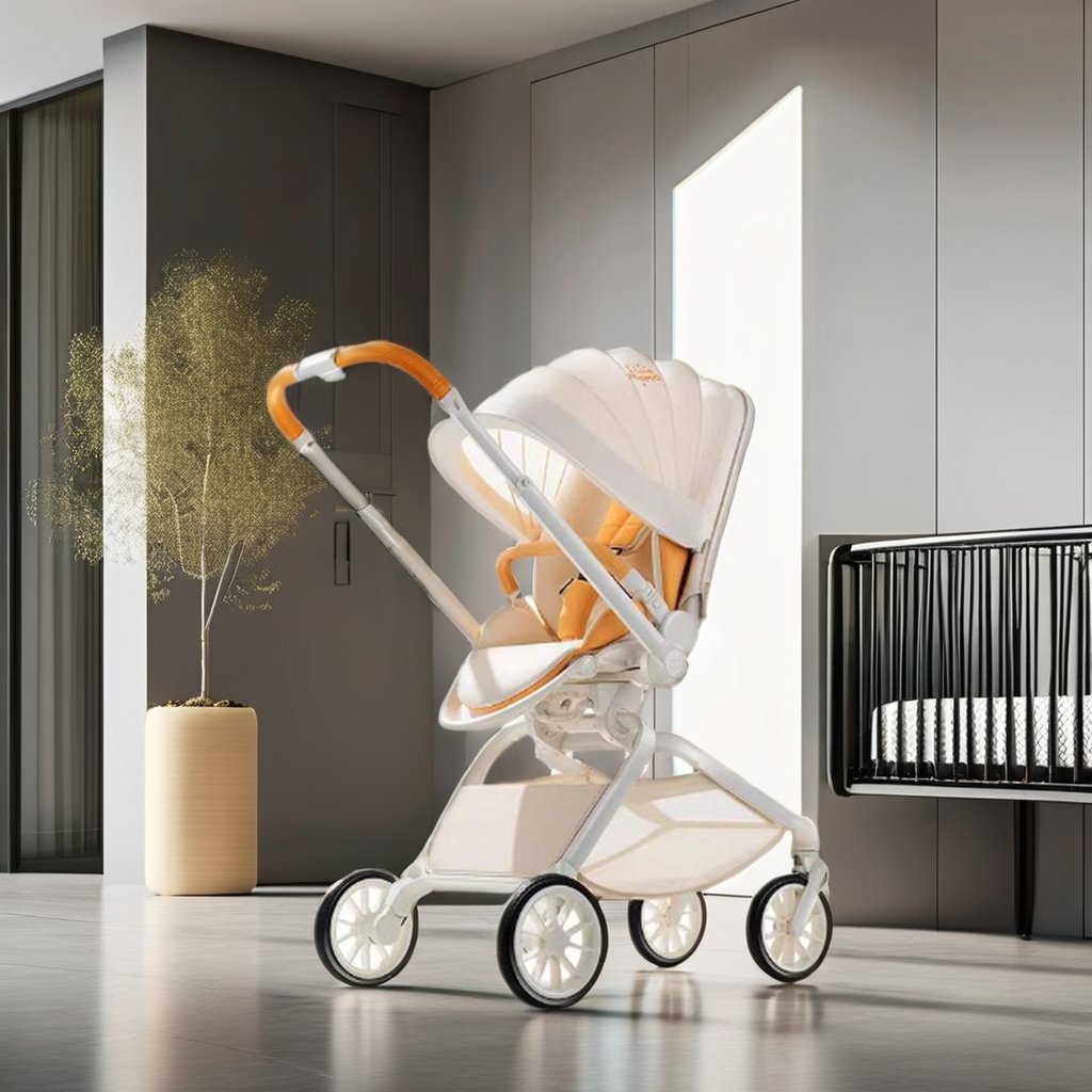 Manufacturer direct sales of high quality aluminum baby stroller 3 in 1 baby safety products wagon stroller
