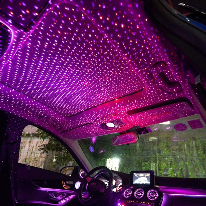 Newish USB Interior Decorative USB star light Led Starry Sky Projector Lamp disco lighting other car light accessories