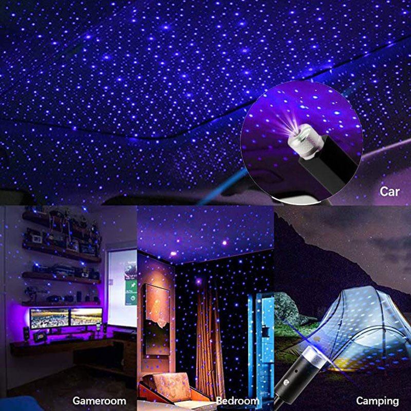 Newish USB Interior Decorative USB star light Led Starry Sky Projector Lamp disco lighting other car light accessories