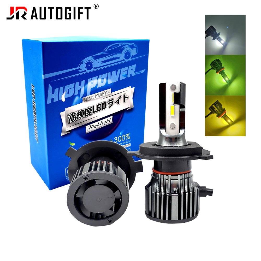 Mini Size Led Car Headlight H7 12V Lemon Green Lemon Yellow Fog Light 9005 9006 Automotive Lamp H11 H4 Auto Led H3 Led Headlight