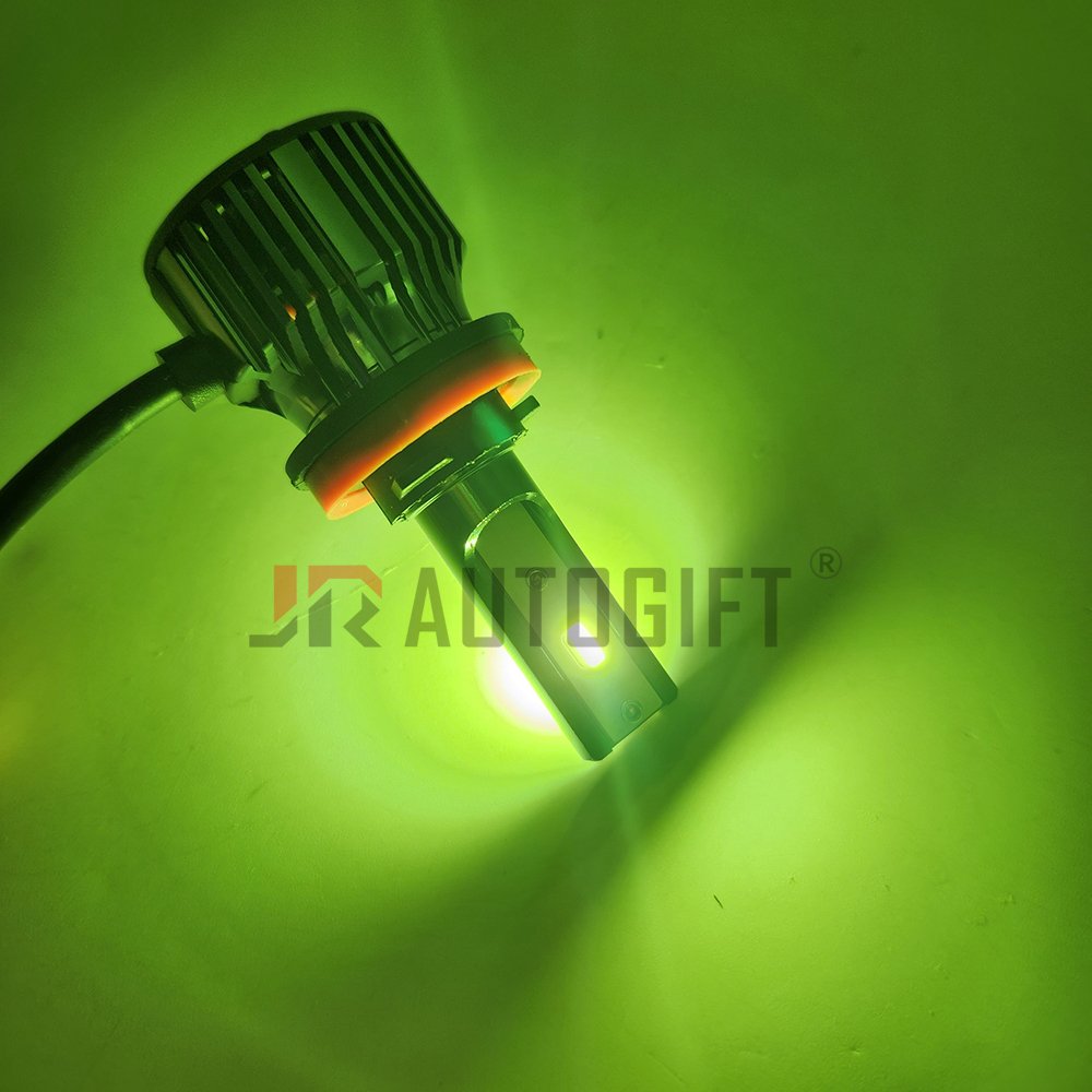 Mini Size Led Car Headlight H7 12V Lemon Green Lemon Yellow Fog Light 9005 9006 Automotive Lamp H11 H4 Auto Led H3 Led Headlight
