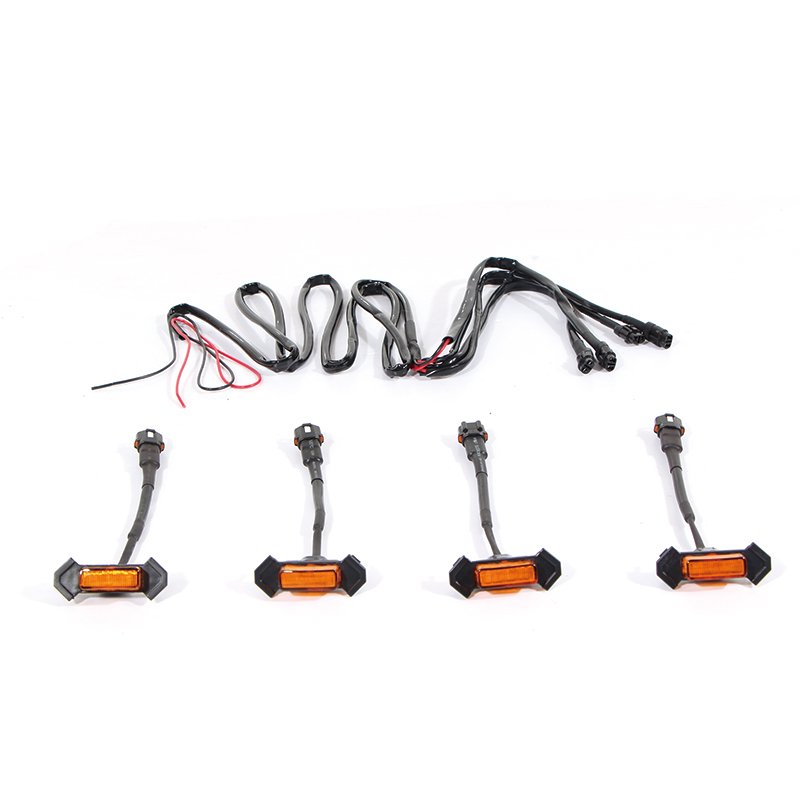 2021 new arrive amber car grille led light auto lighting accessories install in grille light