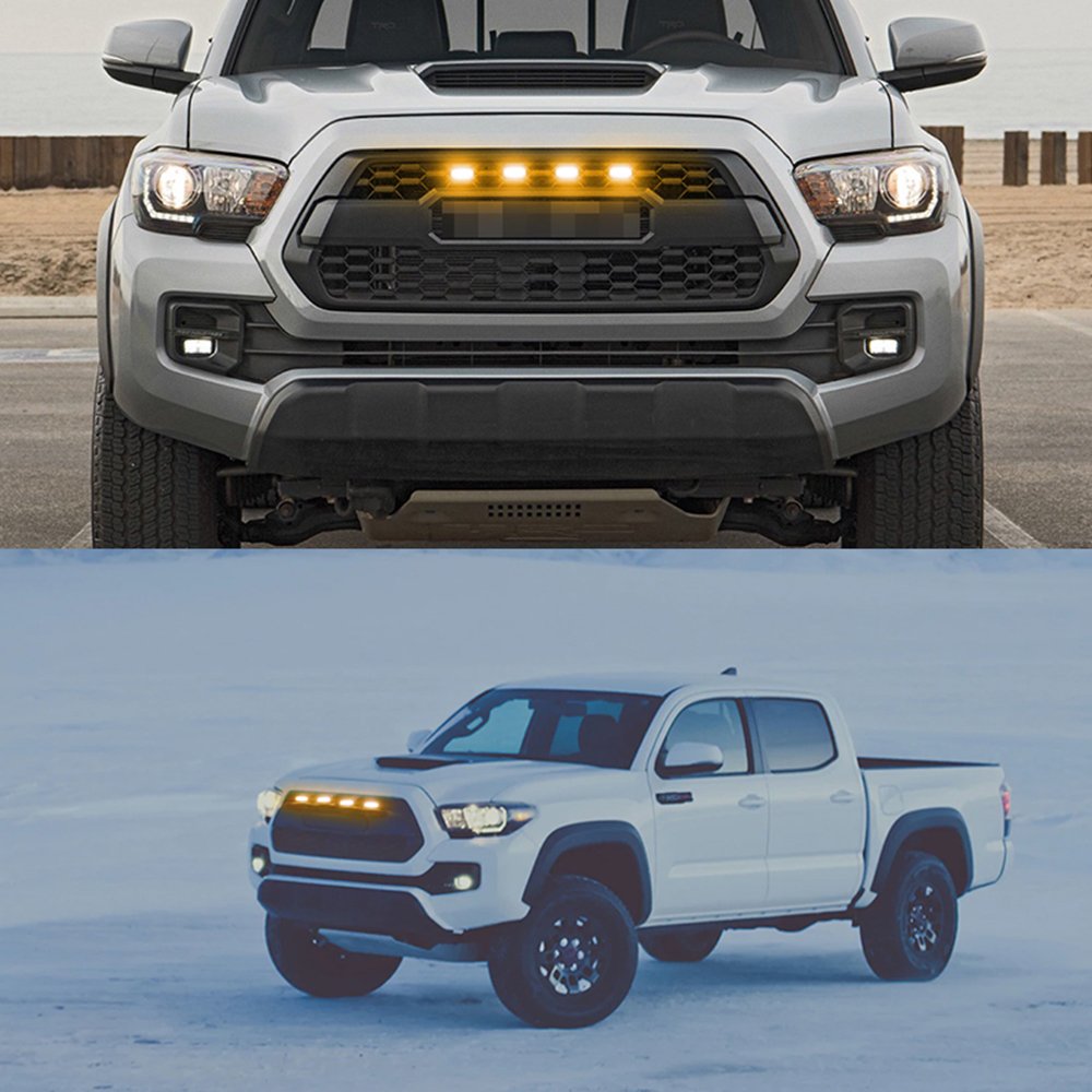 2021 new arrive amber car grille led light auto lighting accessories install in grille light