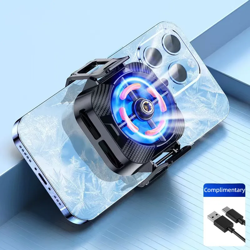 2024 The new best-selling easy to install mobile radiator Quiet wind speed regulation Game Radiator X94 back clip-on cooler