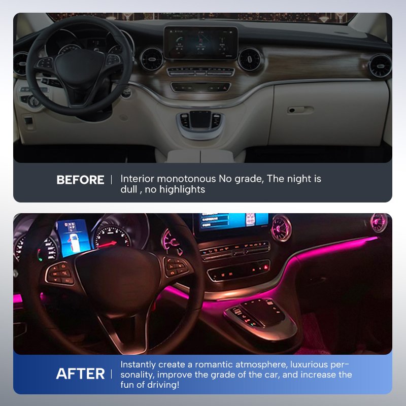 "CARDI" OEM ambient light for V class W447 luxury car interior lighting modification