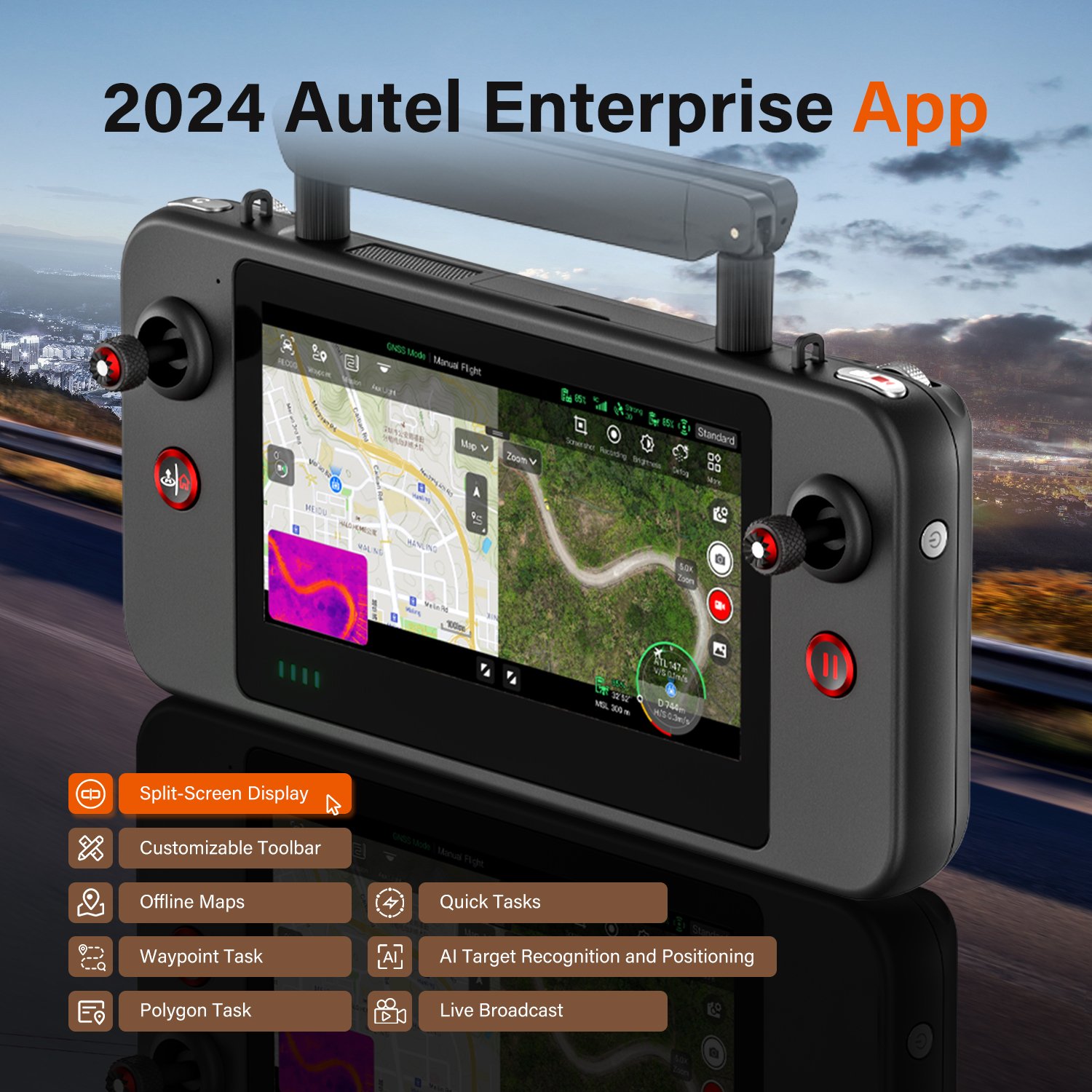 Autel Robotics EVO Lite 640T Enterprise Professional Dron Thermal Imaging Quadcopter UAV Long Range RC Commercial Camera Drone