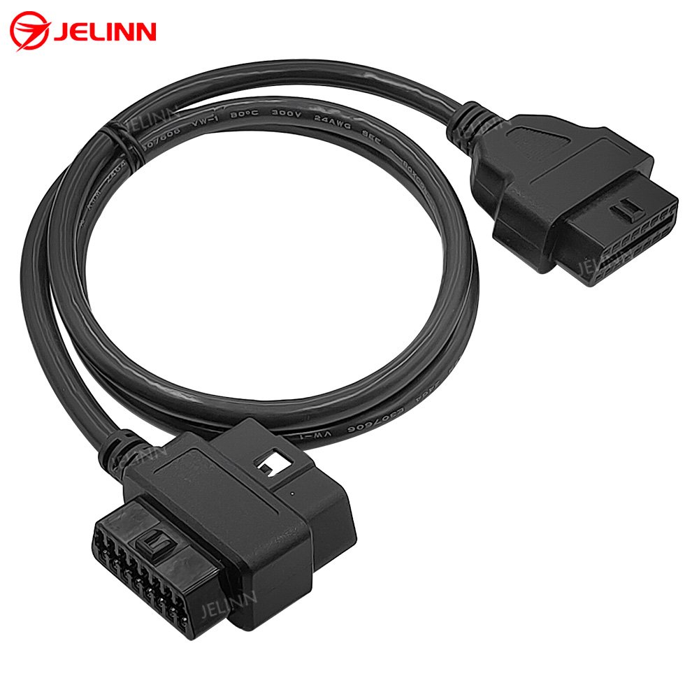 OBD 2 OBD2 16pin Male Female Pass Through to OBDII 16 Pin Main Cable