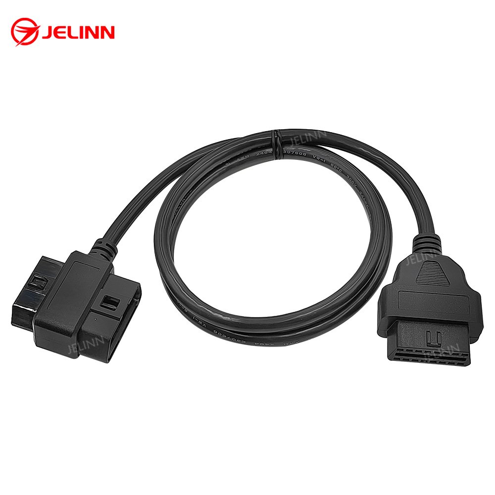 OBD 2 OBD2 16pin Male Female Pass Through to OBDII 16 Pin Main Cable