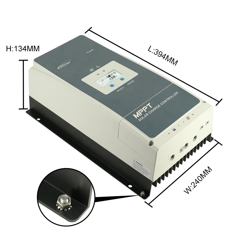 EPEVER Tracer10420AN 12V/24V/36V/48V Battery Charger 50A 60A 80A 100A Mppt Solar Charge Controller Max PV Voltage 150V 200V
