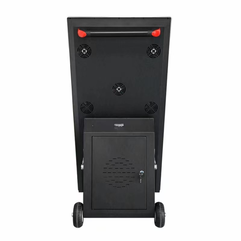 43" Battery Powered Outdoor Lcd Display Digital Poster Digital Signage Poster Outdoor Kiosk Portable Changeable Digital Poster