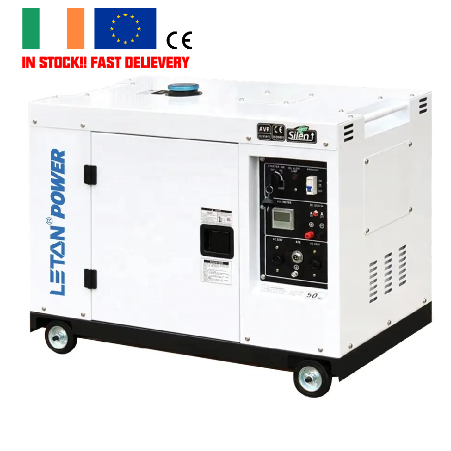 LETON Power Silent diesel 10kw Generator for Home Use Back up 10 kw 12 Kva diesel Generator 5kw 6kw 10kw Electric Generation