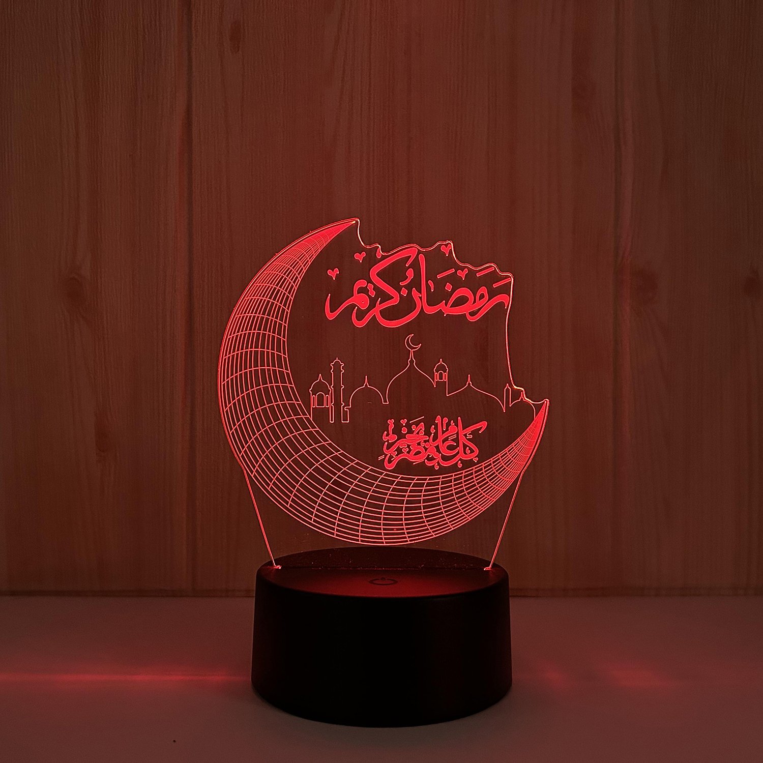 Ramadan Lamp Islamic Muslim Romantic Souvenir 3D Kid LED Night Light 7 Colors Change Remote USB Mubarak Home Decoration