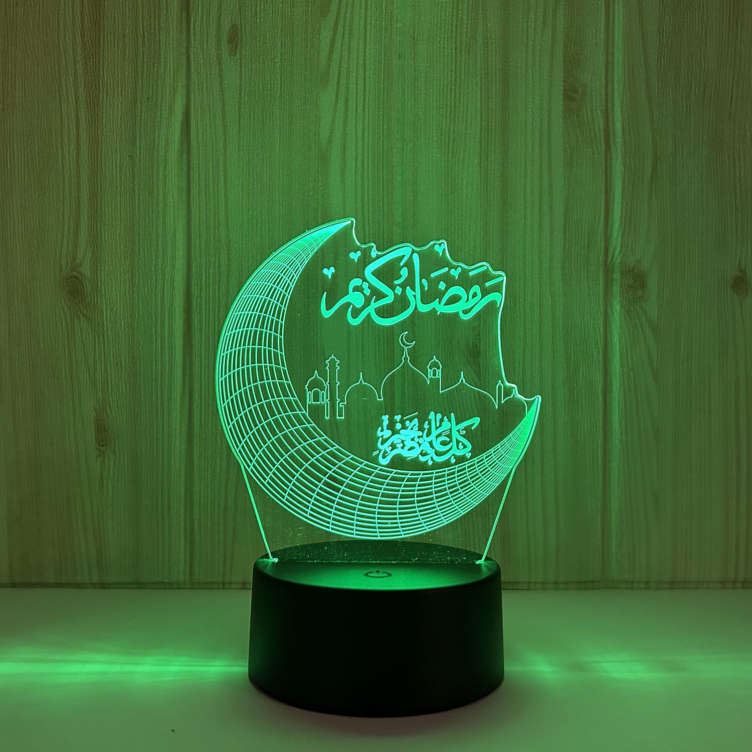 Ramadan Lamp Islamic Muslim Romantic Souvenir 3D Kid LED Night Light 7 Colors Change Remote USB Mubarak Home Decoration