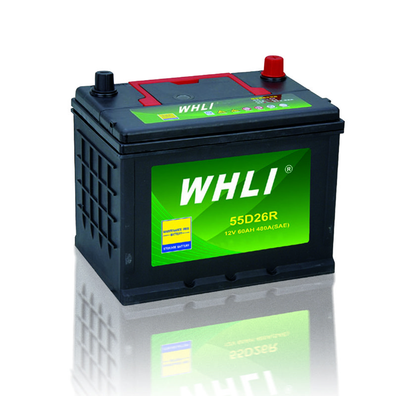 Car Battery 12V 60AH MF55D26 Lead-acid Auto Battery JIS Standard Maintenance Free Customization Factory Price Hot Sales
