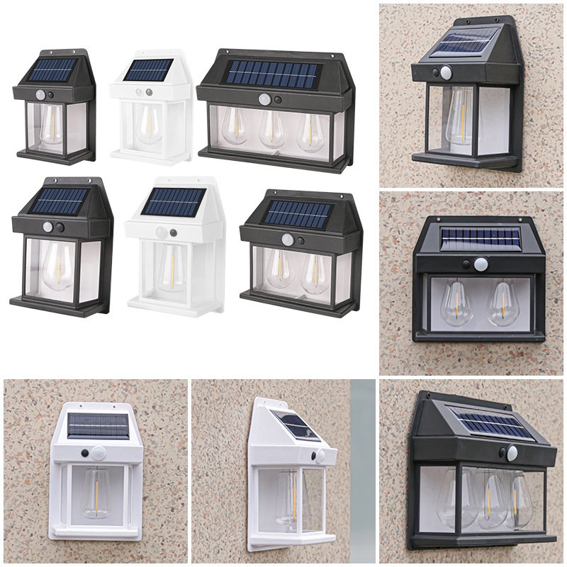 Wholesale IP65 Outdoor Waterproof Motion Sensor 3 Lighting Modes Dusk to Dawn Solar Wall Lights for Garden Wall Fence Patio