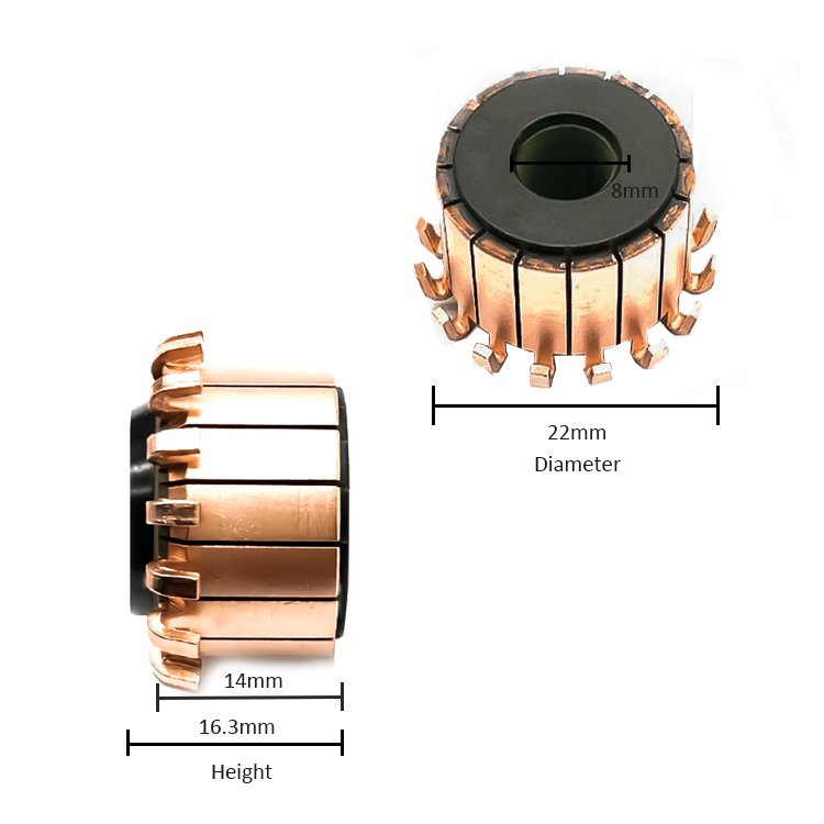 Good Quality Wisdom Customized Size Cooper Commutator Armature Use for Motor Auto Part