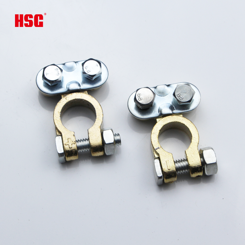 High Quality 12V-24V Car Battery Terminals Manufacturer 2pcs Positive and Negative Heavy Duty Mg-Al Alloy /Copper Clamp