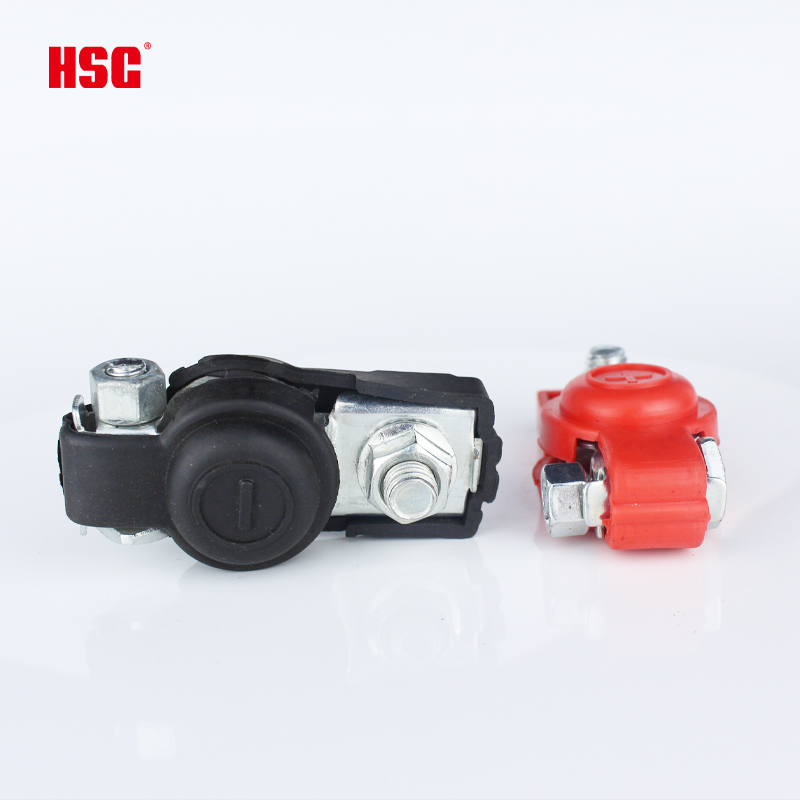 High Quality 12V-24V Car Battery Terminals Manufacturer 2pcs Positive and Negative Heavy Duty Mg-Al Alloy /Copper Clamp