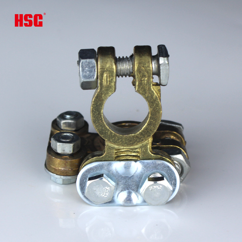High Quality 12V-24V Car Battery Terminals Manufacturer 2pcs Positive and Negative Heavy Duty Mg-Al Alloy /Copper Clamp