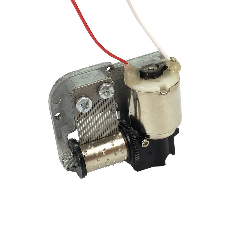 18 Note Battery Operated Electric Auto Music Box Movement Motor