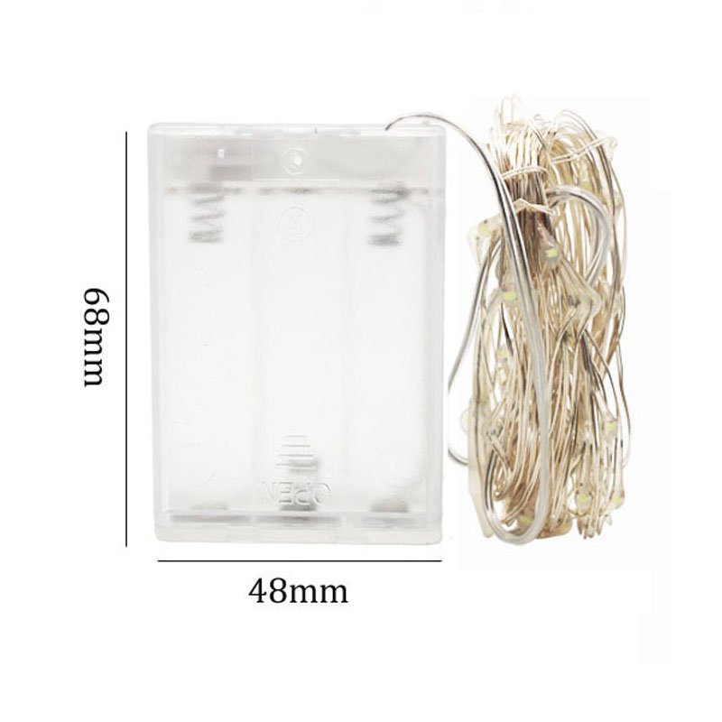 2M 5M 10M 100 LEDS Starry String Battery Lights Fairy Micro LED Transparent Copper Wire for Party Christmas Wedding 5 Colors