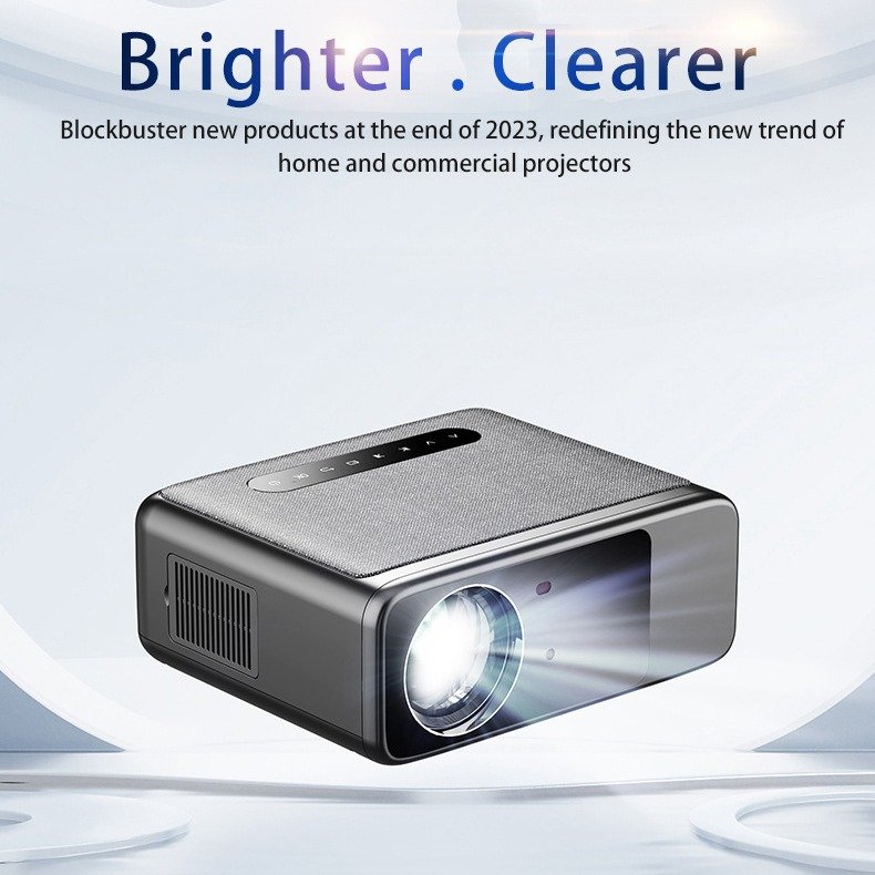 LT2 Portable Home Projector Android 9.0 Operating System Auto Focus 5G WiFi 4K Resolution LED Laser LCD Battery Foreign Trade