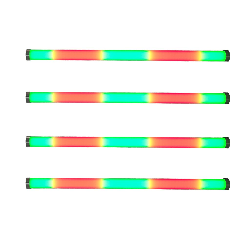 With Charging Case IR Remote 128PCS X 0.25W Waterproof RGB/RGBW Wireless DMX LED Tube Light Battery Operated