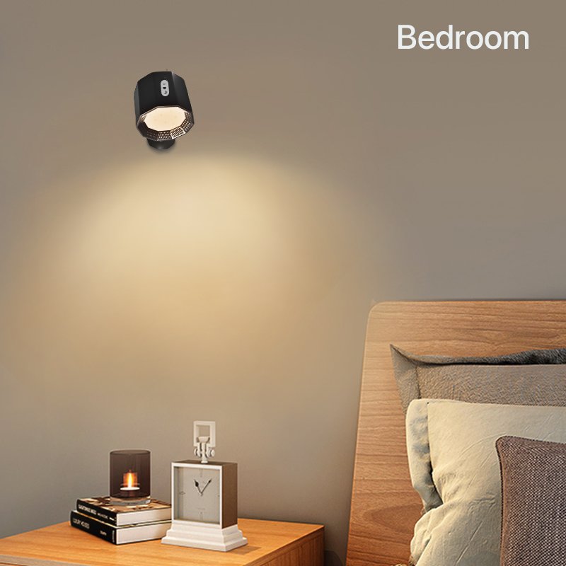 RGB LED Wall Sconces Wall Mounted Lamps with Rechargeable Battery Operated Remote Touch Control Wireless Wall Sconce
