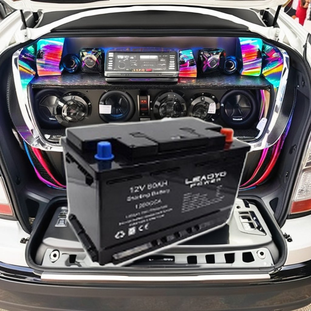 High Performance 12V 80Ah 1000CCa Lithium LiFePO4 Car Audio Battery Pack New 14.4V and 6V Auto Batteries