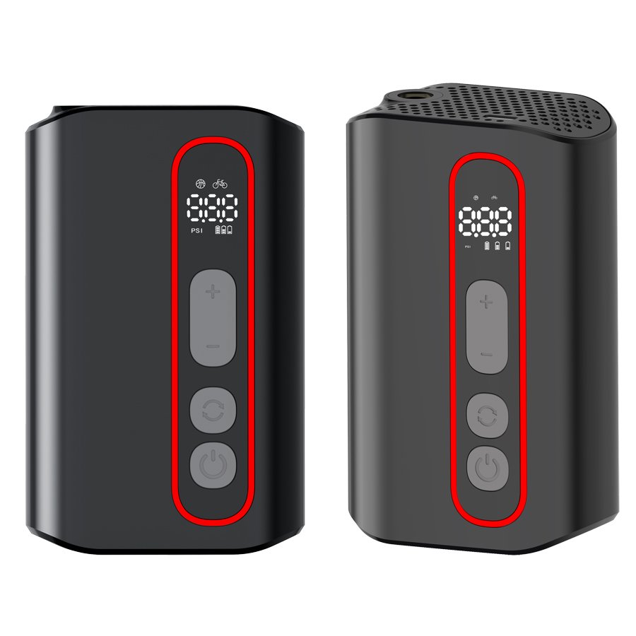 Efficient Portable Digital Electric Air Pump Wireless Tire Inflator for Bicycle Car and Ball With Customizable Pressure Settings