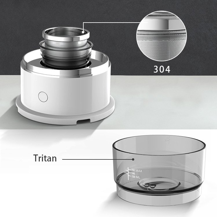 Portable Mini Auto Espresso Maker Electric Coffee Machine with Glass Cup for Travel Car Outdoor Hotel Use Plastic Housing
