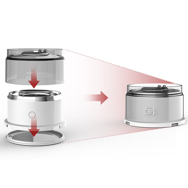 Portable Mini Auto Espresso Maker Electric Coffee Machine with Glass Cup for Travel Car Outdoor Hotel Use Plastic Housing