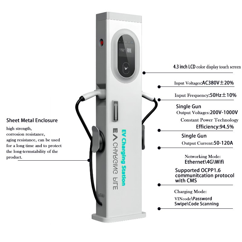 Wholesales Floor Mounted Type 2 Gbt Chademo Commercial 7kw 11kw 14kw 44kw Ac 22 Kw Ev Car Charger With Load Balance