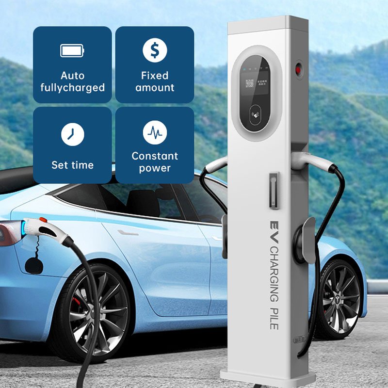 Wholesales Floor Mounted Type 2 Gbt Chademo Commercial 7kw 11kw 14kw 44kw Ac 22 Kw Ev Car Charger With Load Balance