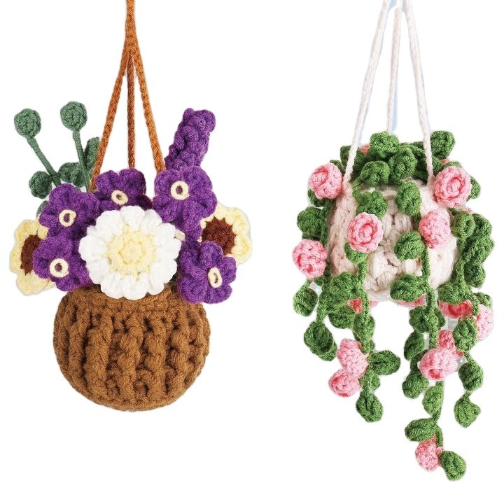 Crochet Kit for Beginners Starter Kit with Step-by-Step Video Tutorials, Learn to Kits for Adults and Kids, Hanging Plants