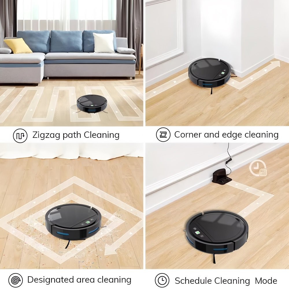 3 in 1 Smart Automatic Self Charging Electric Robot Vacuum Cleaner With Mop Sweep Function Tuya for Home House Floor Wet and Dry