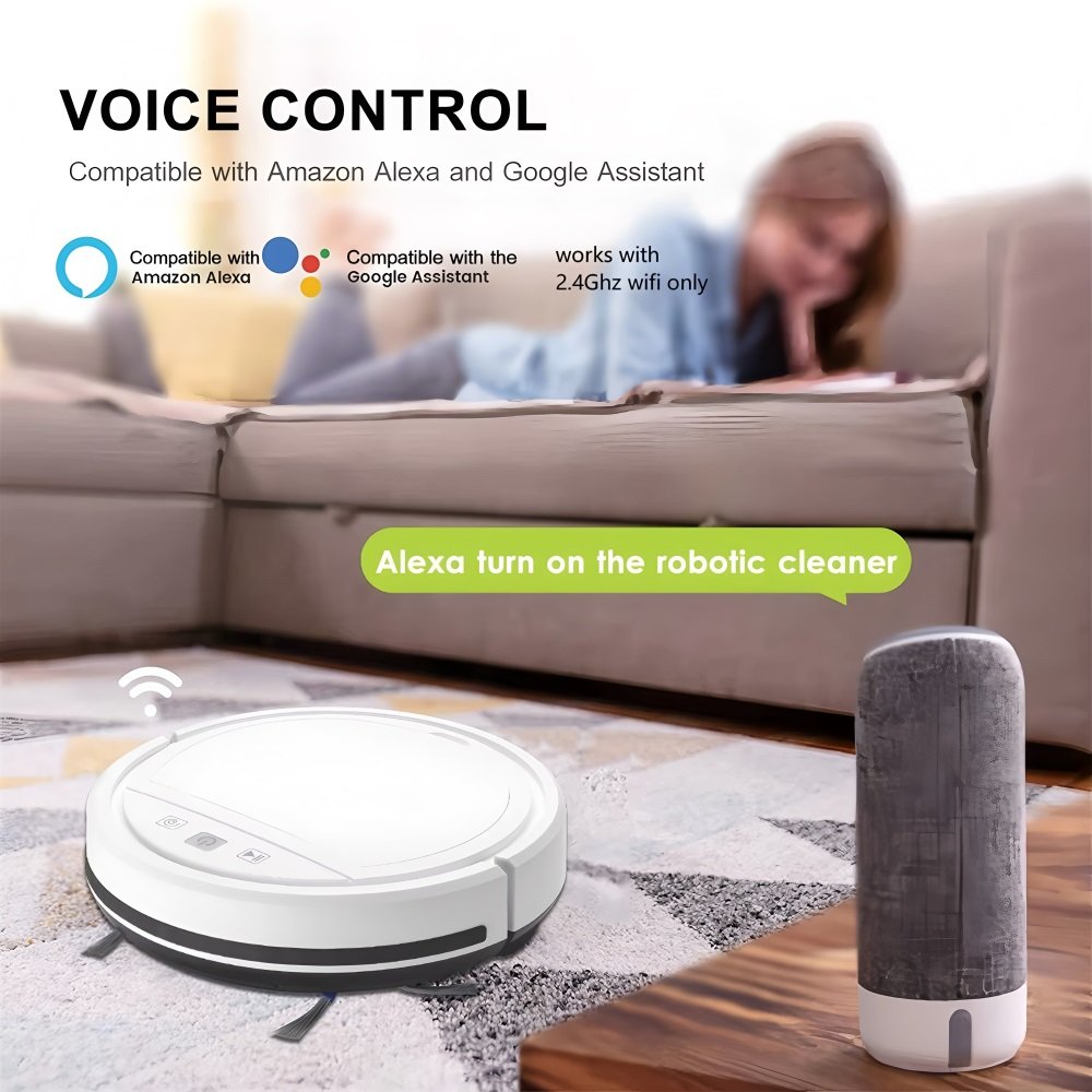 3 in 1 Smart Automatic Self Charging Electric Robot Vacuum Cleaner With Mop Sweep Function Tuya for Home House Floor Wet and Dry