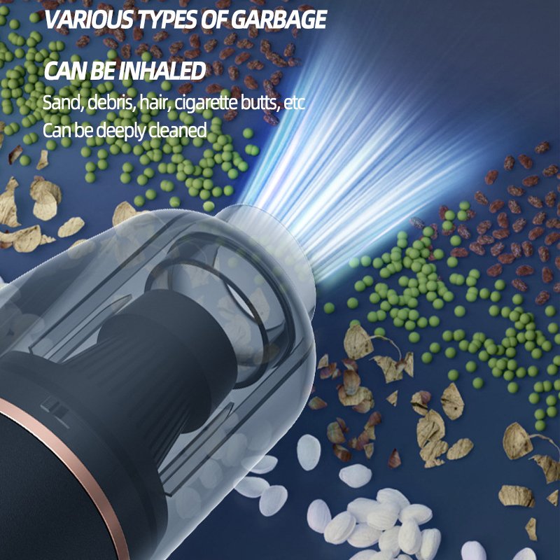 PCMOS Car Vacuum Cleaner Mini Vacuum Cleaner Powerful Wireless Handheld Portable Vacuum Cleaner for Home and Car